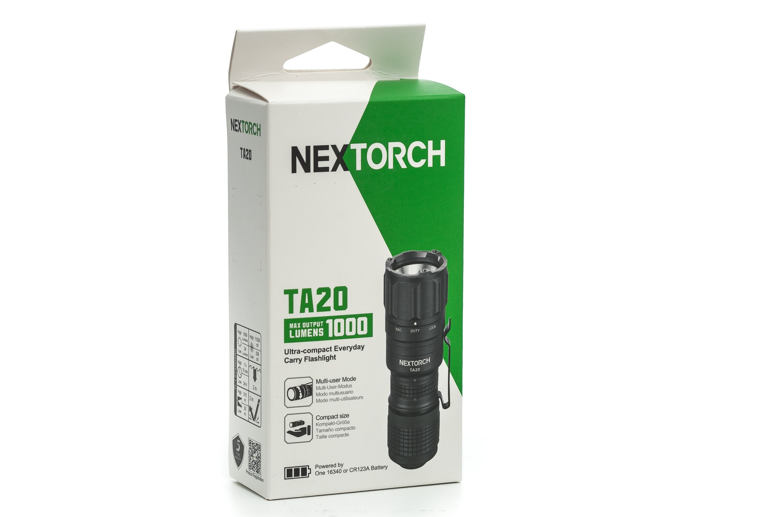 Nextorch TA20 OSRAM P9 1000lm Tactical Flashlight